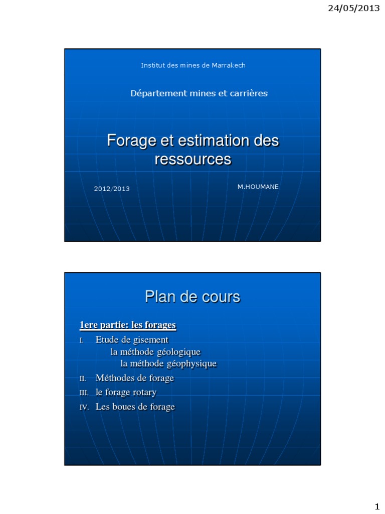 Méthodes de forage et géologie appliquée | PDF | Forage | Géologie
