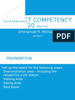 Conduct Competency 20: Emmanuel R. Mercado