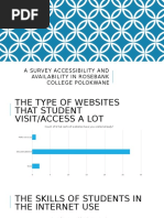 A Survey Accessibility and Availability in Rosebank College