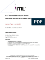 Itil Csi Sample Paper1 v6 1 PDF
