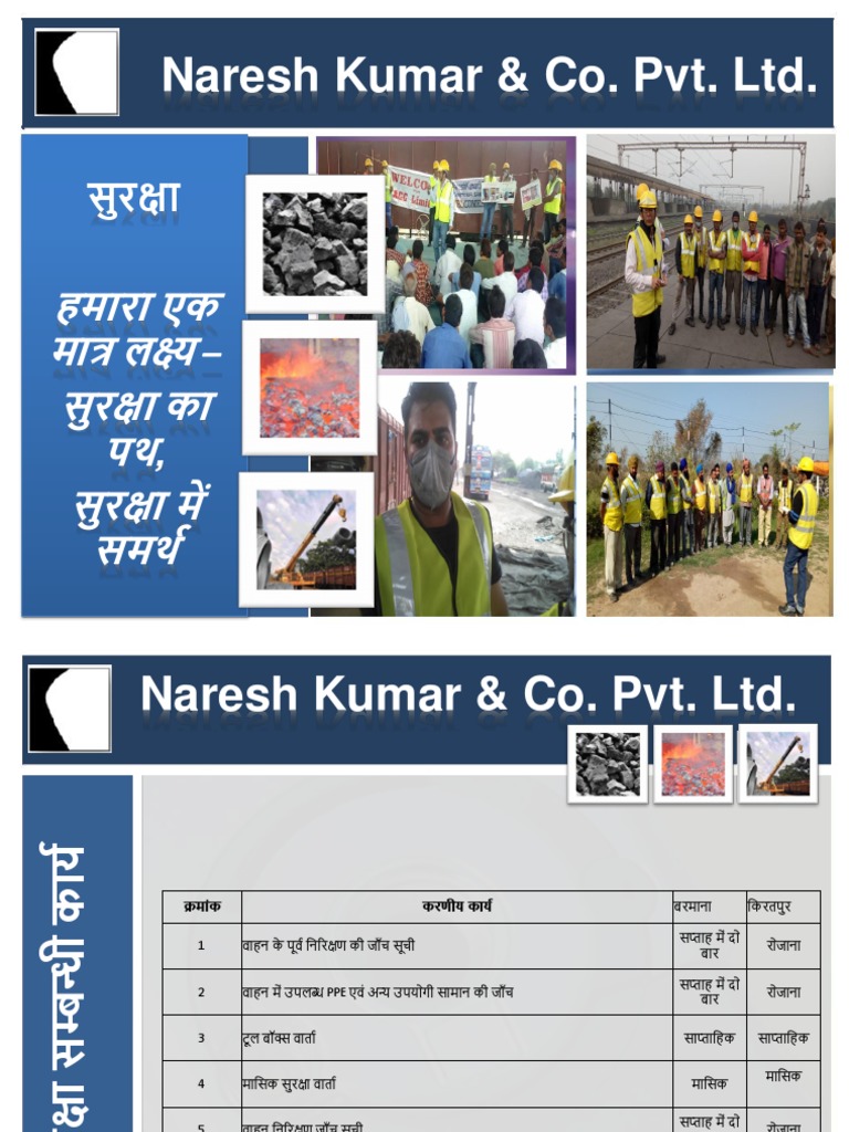 NKCPL - Safety Activities | PDF