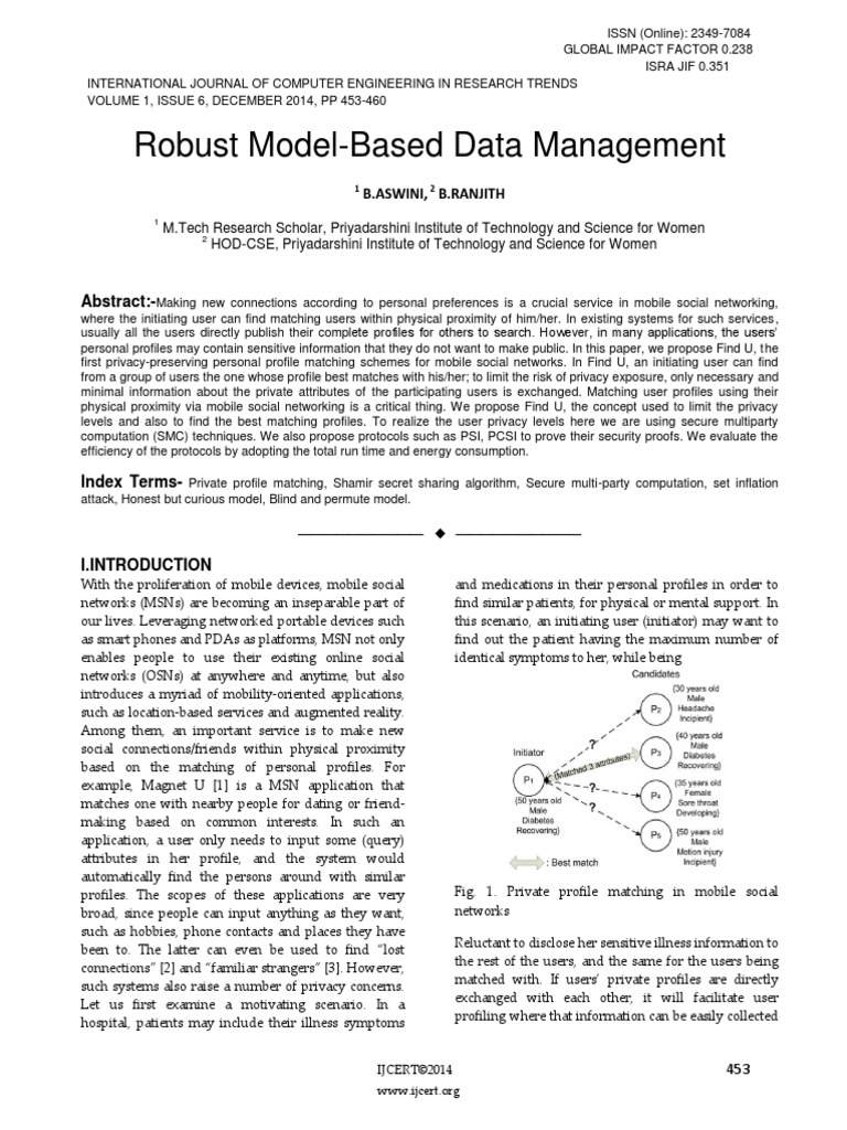 Robust Model-Based Data Management | PDF | Privacy | Communications ...