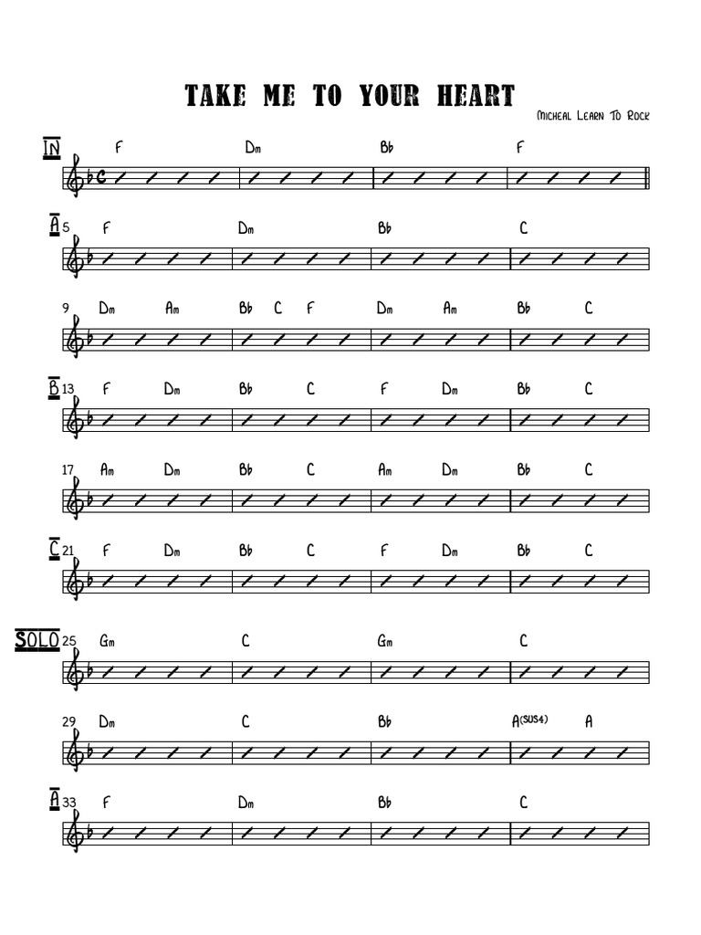 Take Me to Your Heart Full Score