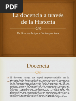 La Docencia A Través de La Historia