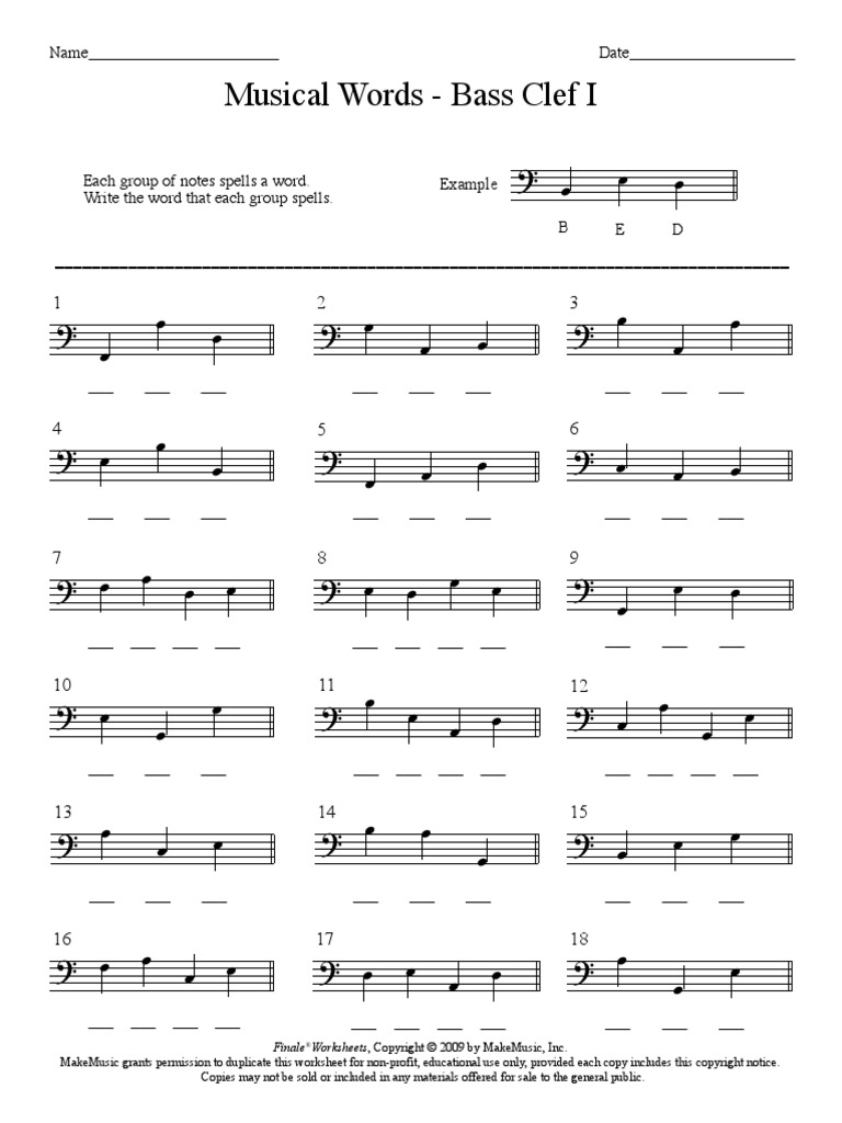 6002 Musical Words Bass 1