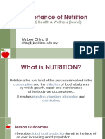 2importance of Nutrition - MPU3332