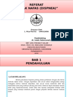 Referat Sesak Nafas - Paru (Dr. Indah, SP.P)