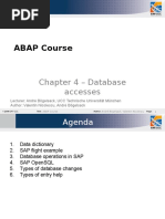 ABAP Course - Chapter 4 Database Accesses