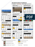 2017-2018 Fresno Site School Calendar