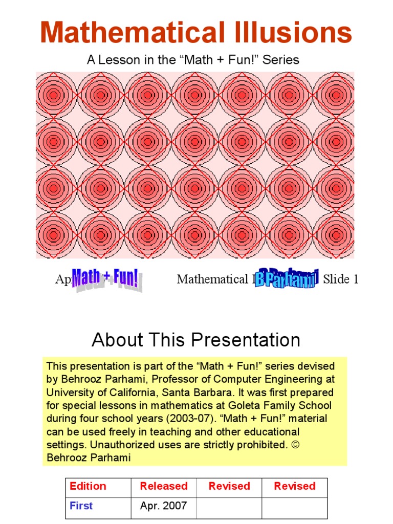 Math Illusions | PDF