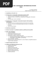 Geographic Information System (GIS) Course Outline