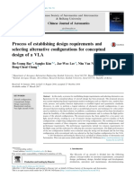 Process of Establishing Design Requirements and Selecting Alternative Configurations For Conceptual Design of A VLA