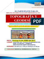 Brochure Topografía y Geodesía