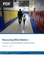 Download Measuring What Matters A Stronger Accountability Model for Teacher Education by Center for American Progress SN35053534 doc pdf