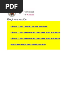 Cal Culo Tamaño Muest Ra