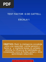 MANUAL DEL TEST DE INTELIGENCIA DE CATTELL Escala 1 | PDF ...