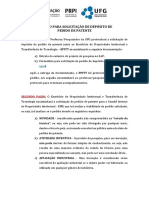 Roteiro Para Solicitação de Depósito de Pedido de Patente Link