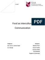 Food As Intercultural Comunication