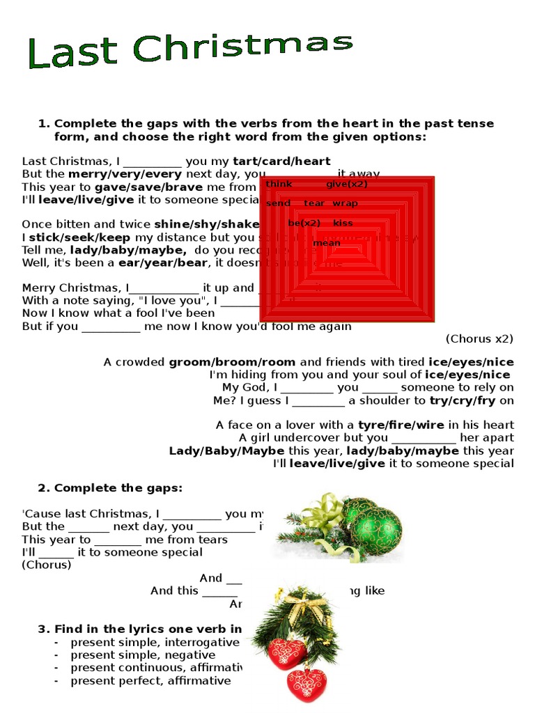 Last Christmas Grammar