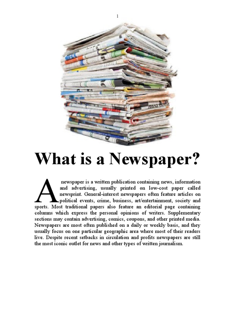 History of Newspapers Explained | PDF | Newspaper Publishing | Newspapers