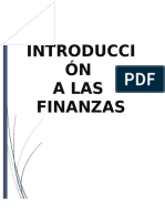 Introduccion Finanzas