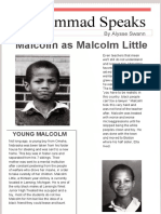 Malcolm As Malcolm Little: Muhammad Speaks