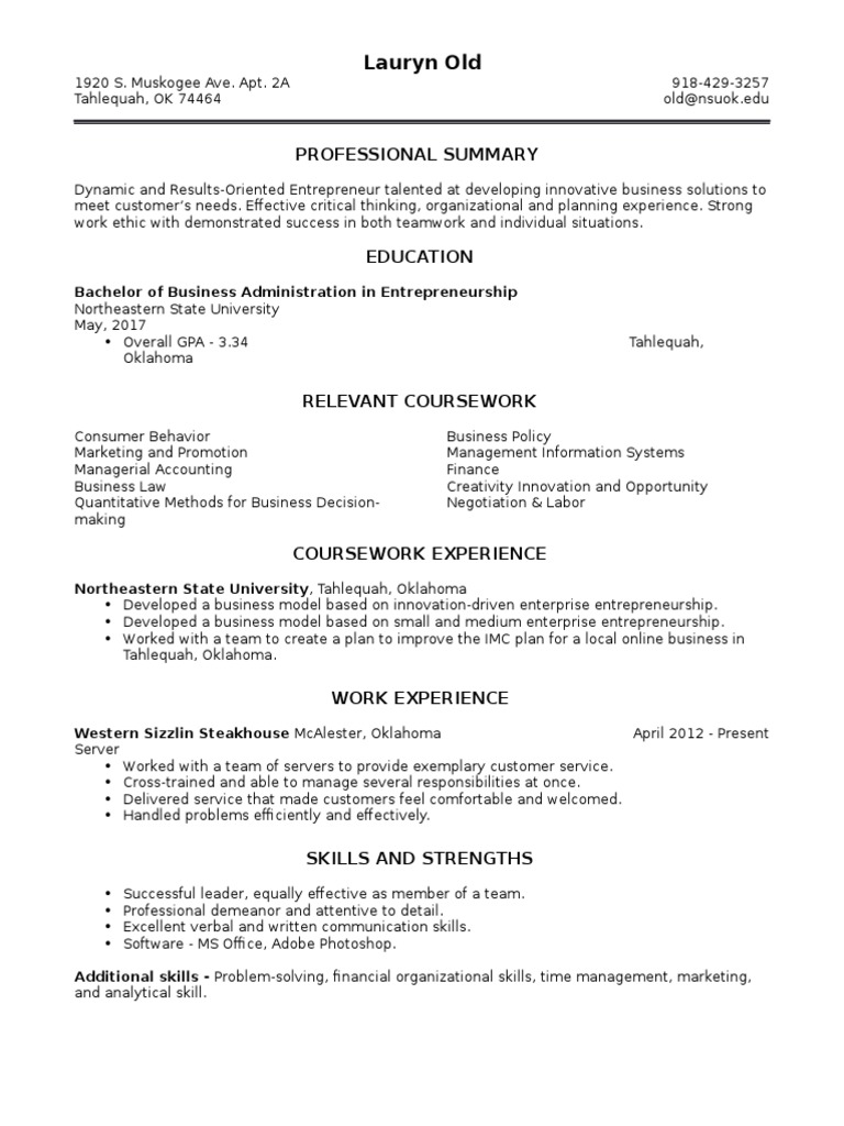 Entrepreneurial Skills and Experience Summary | PDF | Entrepreneurship ...