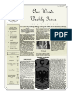 Newsletter Volume 8 Issue 20