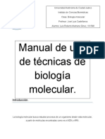 Manual para Técnicas de Biología Molecular