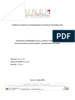 Currículo Base de Los Programas Nacionales de Formación.investigación E Innovación III - Sistema Penitenciario(UN E S)