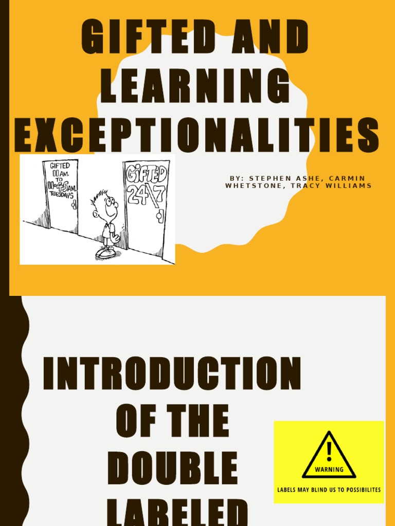 Picture of Twice Exceptional | PDF | Intellectual Giftedness | Learning Disability
