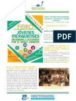 Memorias - Foro Jovenes Mexiquenses Decidiendo y Actuando Por El Medio Ambiente