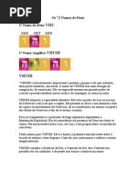 Os 72 Nomes de Deus - 1º Nome