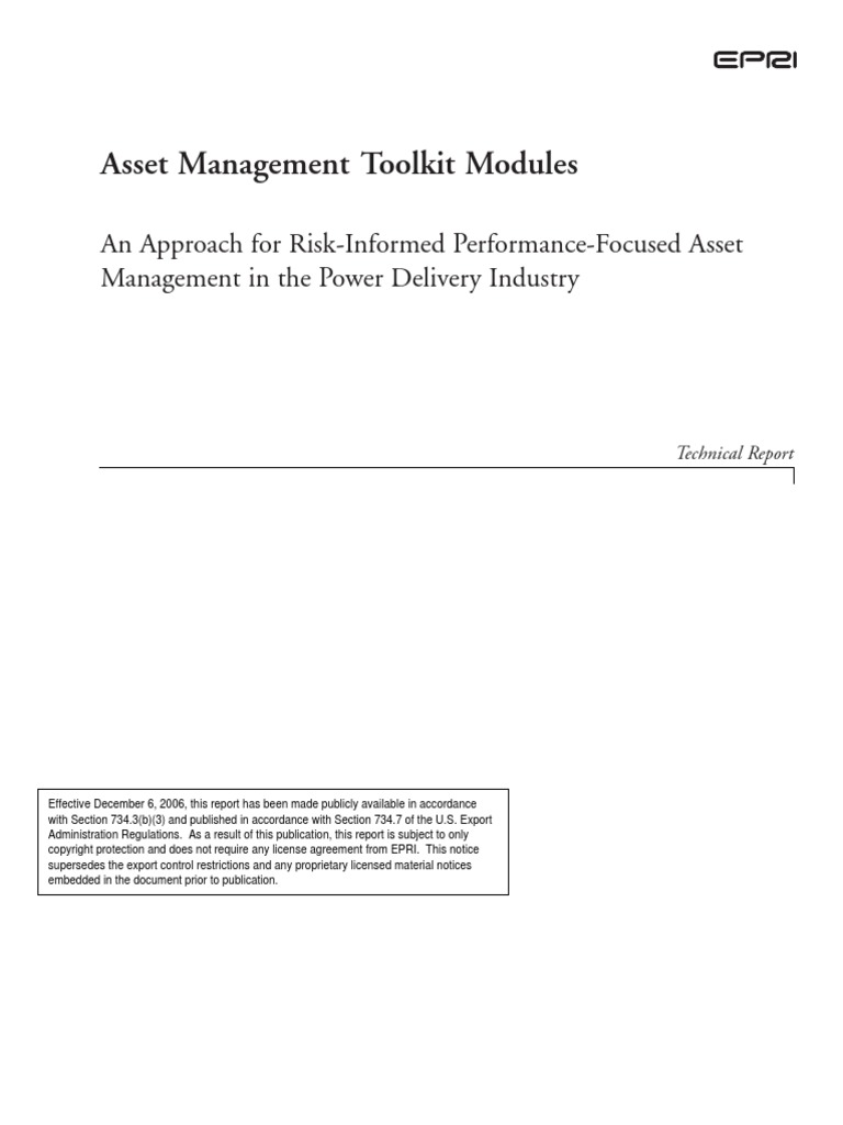 Asset Management Toolkit Modules | PDF | Risk Management | Investment ...