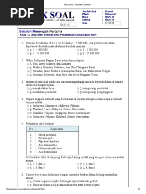 Test Online Ips Kelas 6 Ilmusosial Id