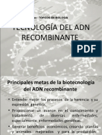 Tecnología del ADN recombinante1