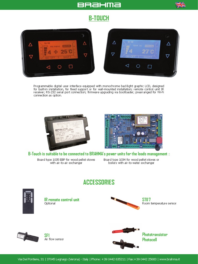 B-Touch User Interface for BRAHMA Systems | PDF | Computers