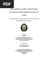 Download PENGARUH AUDIT FEEpdf by Arif SN350583445 doc pdf