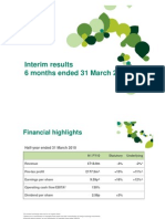 Sage Half Year 2010 Presentation