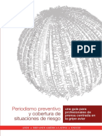 Periodismo Preventivo y Cobertura de Situaciones de Riesgo