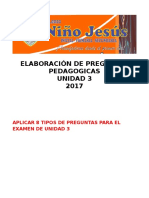 Aplicar 8 Tipos de Preguntas Para La Elaboración de Preguntas Pedagogicas