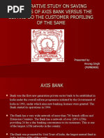 Download Comparative Study on Saving Accounts of Axis Bank by Anurag Singh SN35059428 doc pdf