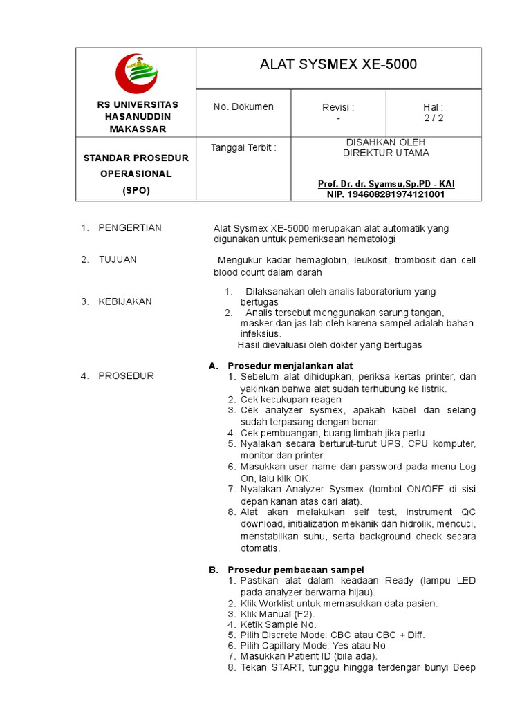 Sysmex XE 5000 | PDF