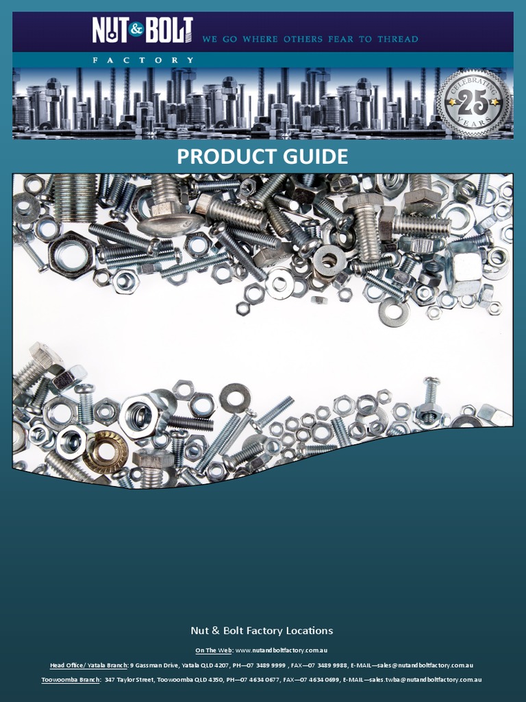 Nut & Bolt Factory Product Guide V1.3 May 2014 PDF | PDF | Pounds Per ...