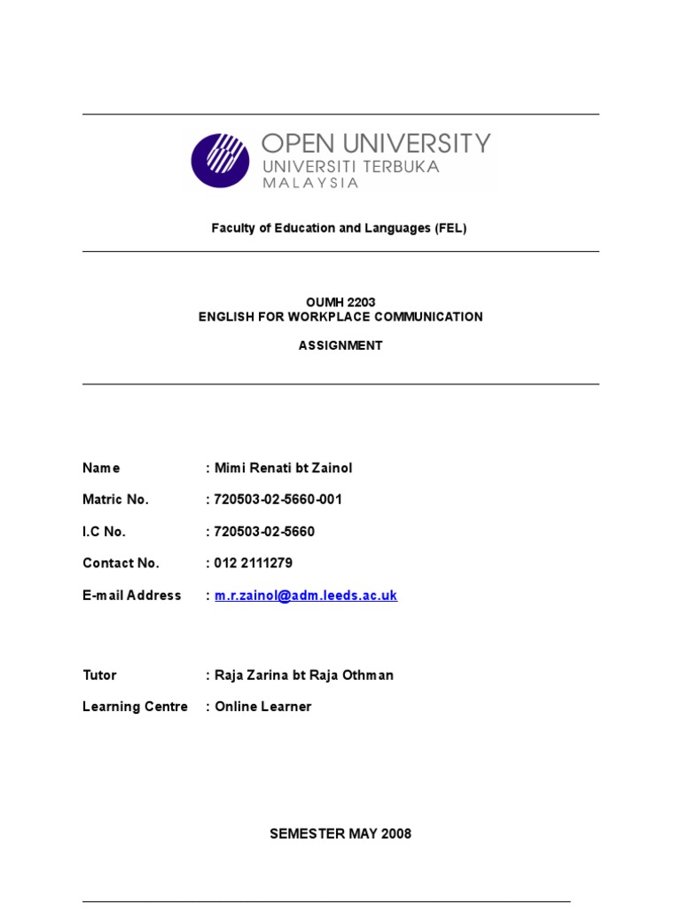 Oumh 2203 assignment 03 image