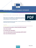 Dezvoltare Urbana Durabila Integrata PDF