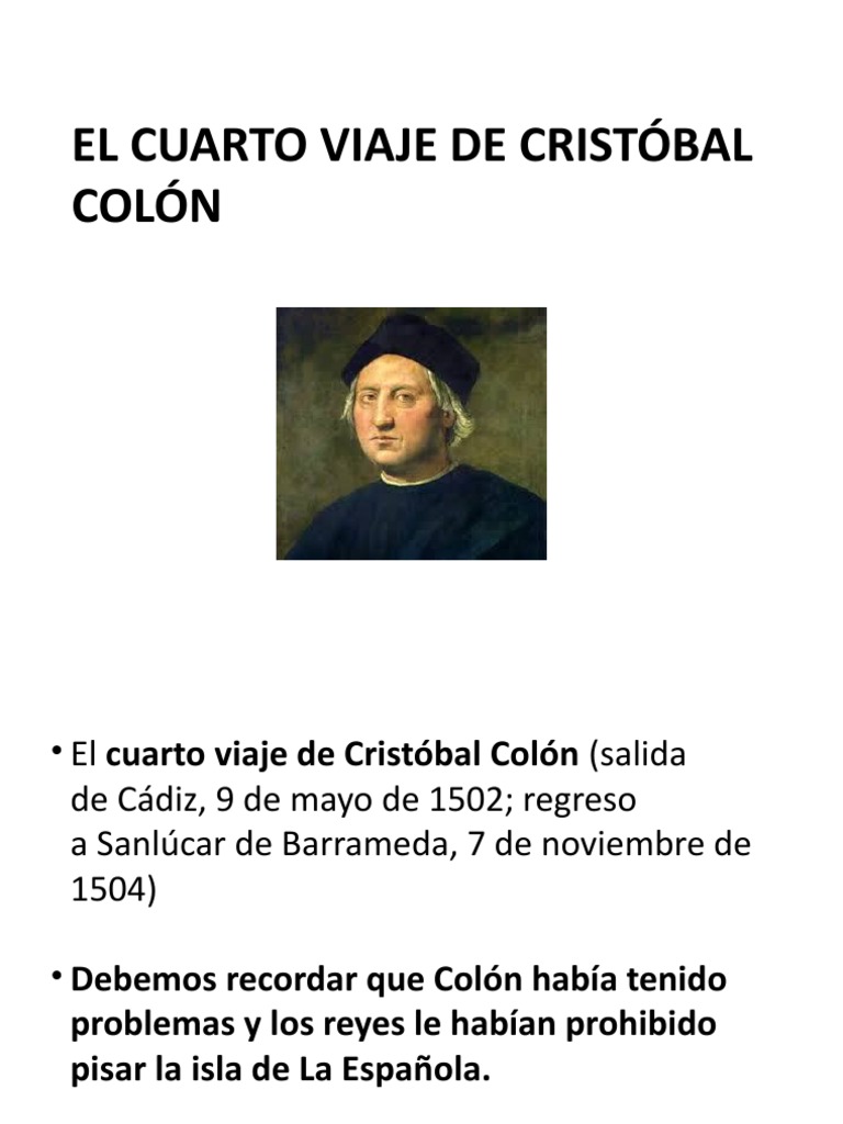 El Cuarto Viaje de Cristóbal Colón | PDF | Cristobal colon | Agitación