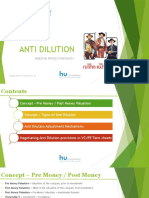 Anti-Dilution (Investor's Right Protection) - Hu Consultancy