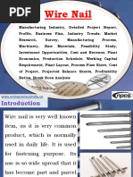 Download Wire Nail Manufacturing Industry Detailed Project Report Profile Business Plan Industry Trends Market Research Survey Manufacturing Process Machinery Raw Materials Feasibility Study Investment Opportunities Cost and Revenue Plant Economics Production Schedule Working Capital Requirement Plant Layout Process Flow Sheet Cost of Project Projected Balance Sheets Profitability Ratios Break Even Analysis by Ajay Gupta SN350617615 doc pdf