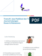 Transjo: Jasa Publikasi Dan Translate Journal Kalangan Dosen & Mahasiswa